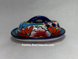 Talavera Pottery Butter Dish Hand Painted TBDMD014