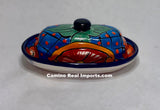 Talavera Pottery Butter Dish Hand Painted TBDMD019