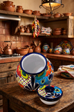 TALAVERA POTTERY HAND PAINTED COOKIE JAR TCJ005