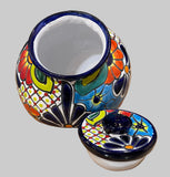 TALAVERA POTTERY HAND PAINTED COOKIE JAR TCJ005