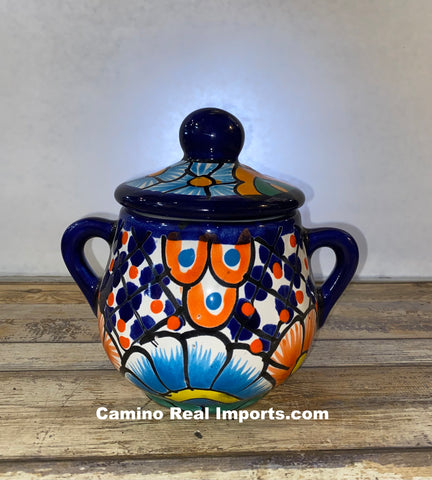 Talavera Pottery Sugar Canister Hand Painted TPSC001