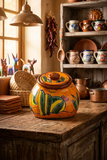 Talavera Pottery Canister Hand Painted Cookie Jar TCJ009