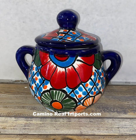 Talavera Pottery Sugar bowl Hand Painted TPSC003