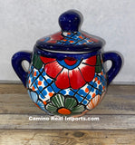 Talavera Pottery Sugar bowl Hand Painted TPSC003