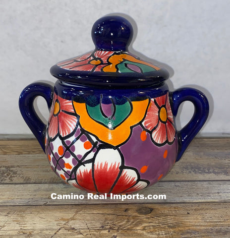 Talavera Pottery Sugar bowl Hand Painted TPSC004