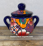Talavera Pottery Sugar bowl Hand Painted TPSC004