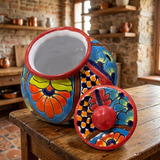 Talavera Pottery Canister Hand Painted Cookie Jar TCJ014