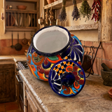 Talavera Pottery Canister Hand Painted Cookie Jar TCJ003