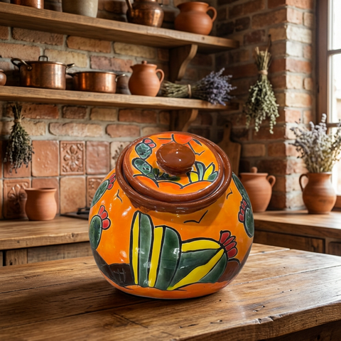 Talavera Pottery Hand Painted Cookie Jar TCJ020