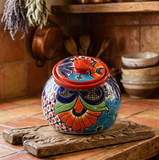 Talavera Pottery Hand Painted Cookie Jar TCJ022