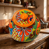 Talavera Pottery Hand Painted Cookie Jar TCJ024