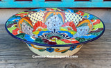 Talavera Pottery Salad Bowl Plate 16" TPSB12002