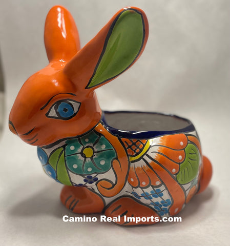 Talavera Bunny/Rabbit Flower Pot Planter TBFP11001 – Camino Real Imports