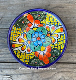 Mexican Talavera Pottery Bowl Plate 7.5" TPB75010