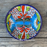 Mexican Talavera Pottery Bowl Plate 7.5" TPB75011