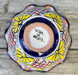 Mexican Talavera Pottery Bowl Plate 9" TPB9005