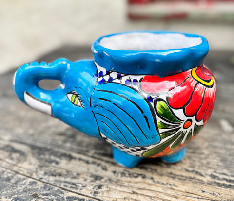 Talavera Elephant Planter  TTP1002