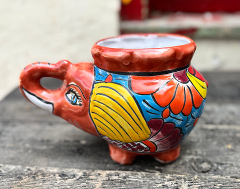 Talavera Elephant Planter  TTP1003