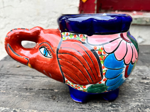 Talavera Elephant Planter  TTP1008