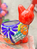 Talavera Cat Flower Pot Planter TCTP017