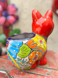Talavera Cat Flower Pot Planter TCTP010