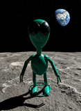 16" Metal Alien Turquoise