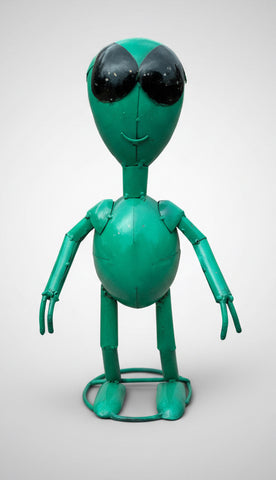 16" Metal Alien Turquoise