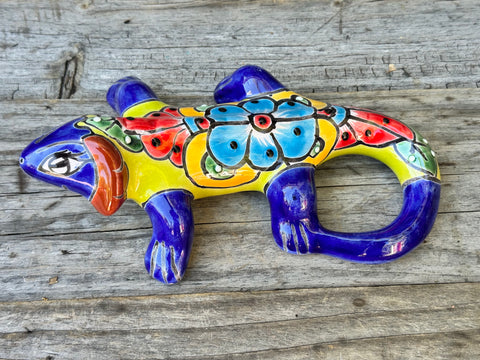 Talavera Wall Decor Gecko Iguana 10" TIG1001