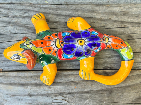 Talavera Wall Decor Gecko Iguana 10" TIG10005