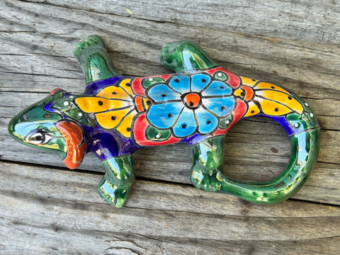 Talavera Wall Decor Gecko Iguana 10" TIG10006