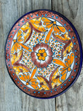 Mexican Wall Hanging Talavera "Catrina" Pottery Plate 11" TP11008