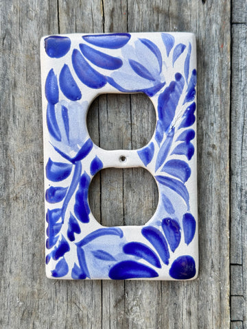Mexican Talavera Pottery Outlet Switch Plate TDSP001