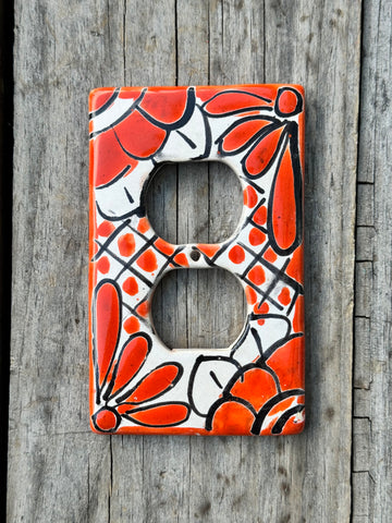 Talavera Pottery Outlet Switch Plate TDSP004