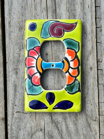 Talavera Pottery Outlet Switch Plate TDSP007