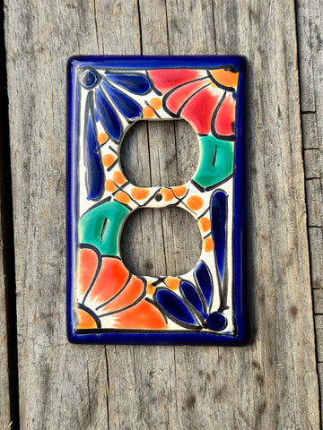 Talavera Pottery Outlet Switch Plate Tdsp008