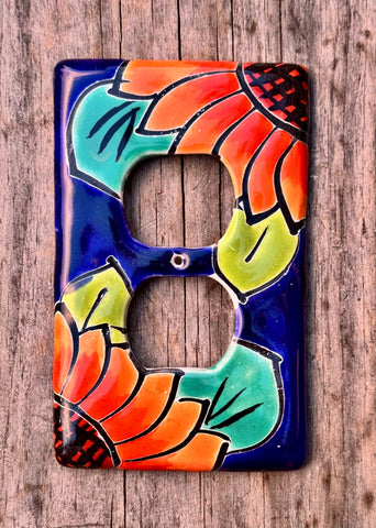 Talavera Pottery Outlet Switch Plate Tdsp009