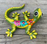 Hand Painted Clay Gecko Lizard GGLL007