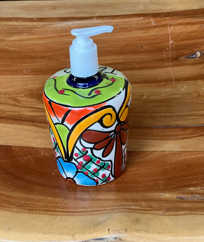 Talavera Soap or Lotion Pump Dispenser TD020
