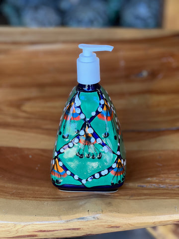 Mexican Talavera Lotion or Soap Dispenser TD047