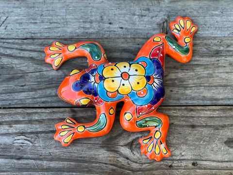 Talavera Wall Decor Frog 12" TF108