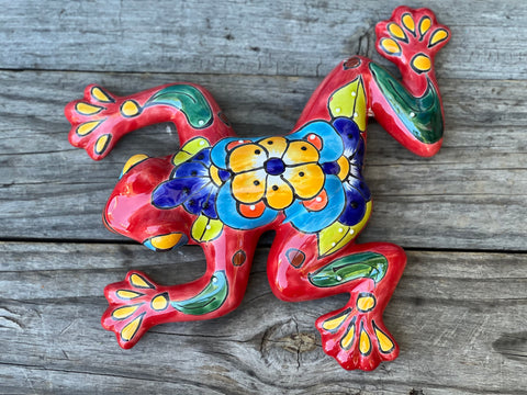 Talavera Wall Decor Frog 12" TF111