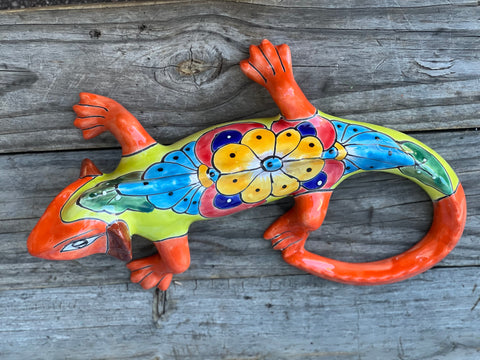 Talavera Wall Decor Gecko Iguana 10" TIG10005