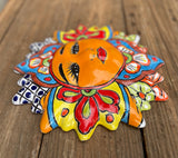 Mexican Wall Hanging Talavera Pottery Sun Face 9 1/2" TSM10011