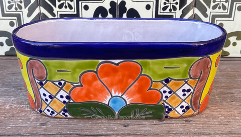 Talavera Flower Pot Planter Window Box TPWB11006