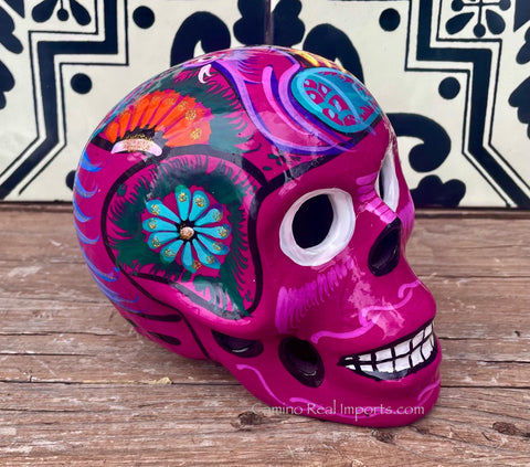 Day Of The Dead Hand Painted Skull MCS015