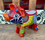 Mexican Talavera Pottery Pig Planter 12" TPSPT12001