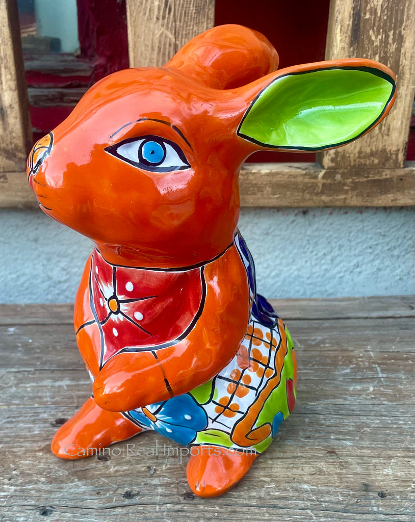rabbit planter pot Talavera Bunny/Rabbit Flower Pot Planter TBFP11006