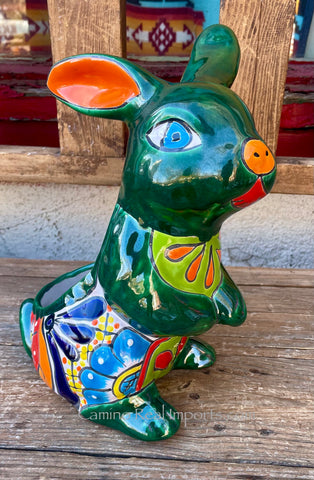 Talavera Bunny/Rabbit Flower Pot Planter TBFP11008