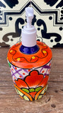 Mexican Talavera  Sunflower Lotion or Soap Dispenser TD012