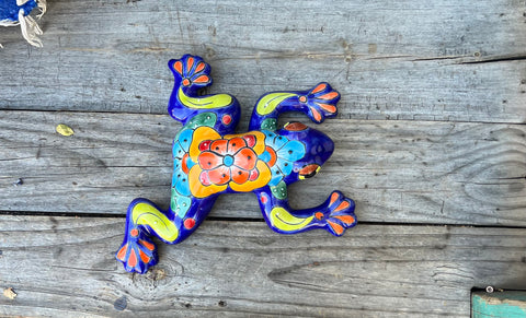Talavera Wall Decor Frog 12" TF117